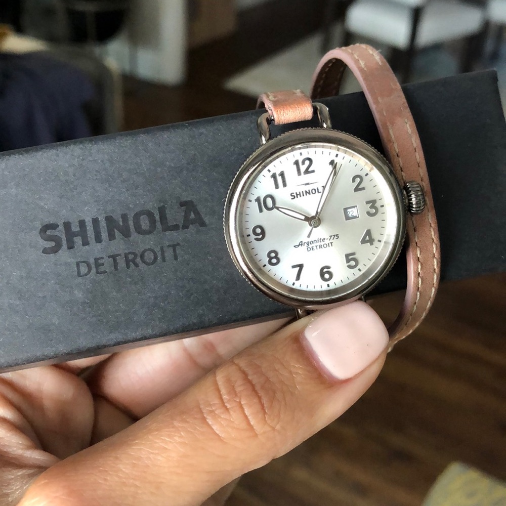 Shinola Birdie Watch with extra strap